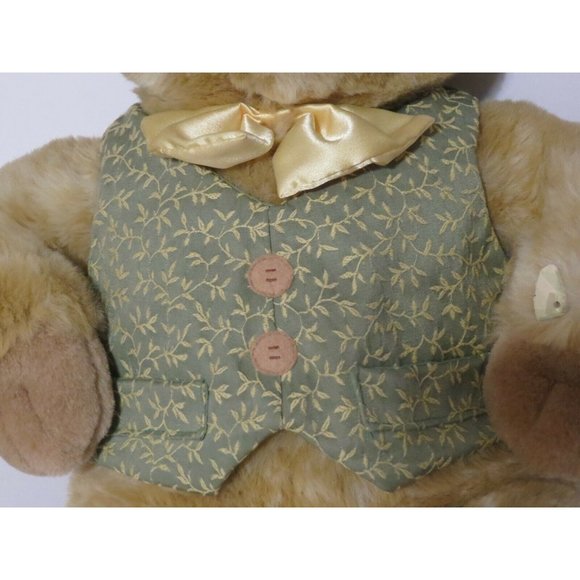 Vintage JCPenney & Golden Bear Company Large Stuffed Bunny Rabbit with Vest - Picture 4 of 4